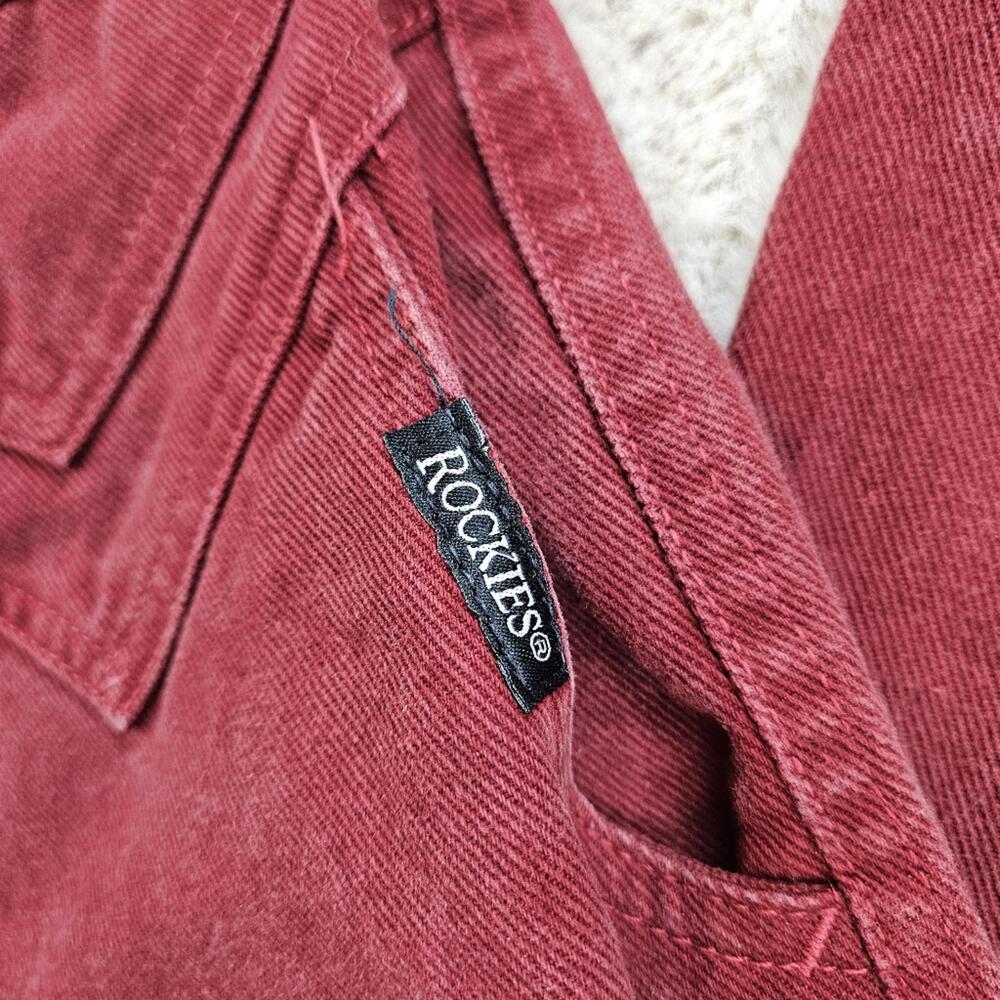 Rocky Mountain Clothing Co Rockies Red Vintage Cotton Denim Jeans Made in USA - Picture 6 of 12